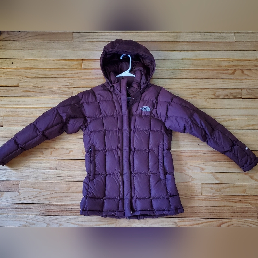 The North Face 600 Transit 2 Parka with Hood Burgundy Small